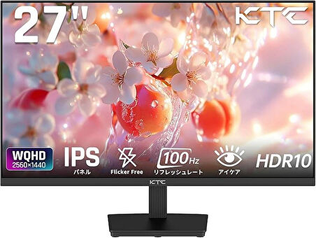 KTC H27T27 27" 100 Hz (HDMI + Dısplay Port ) 2560×1440 Freesync WQHD IPS Flat Monitör