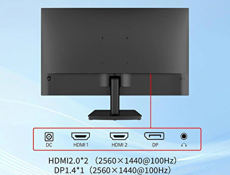 KTC H27T27 27" 100 Hz (HDMI + Dısplay Port ) 2560×1440 Freesync WQHD IPS Flat Monitör