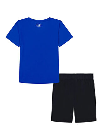 Under Armour Lastikli Bel Normal Mavi Erkek Çocuk Şort Takım ASII1PE-404-UA BASKETBALL SS SHORT