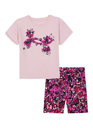 Under Armour Pembe Kız Çocuk Şort Takım