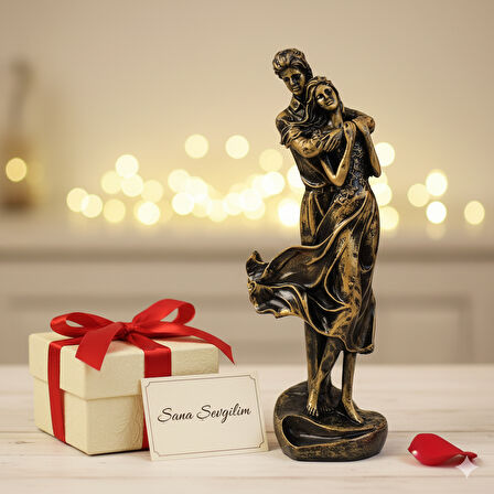 Girist Home Birbirine Sarılan Aşık Romantik Çift Biblo