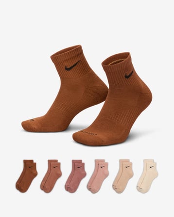 Nike SX6899-904 Everyday Plus Destekli Bilek Antrenman Çorapları (6 Çift)