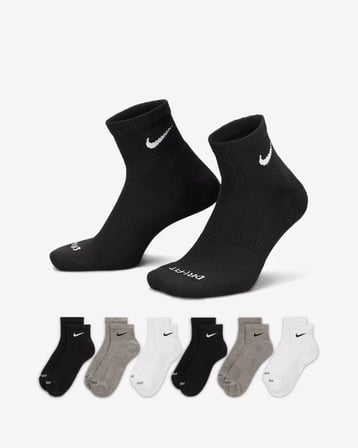 Nike SX6899-965 Everyday Plus Destekli Bilek Antrenman Çorapları (6 Çift)