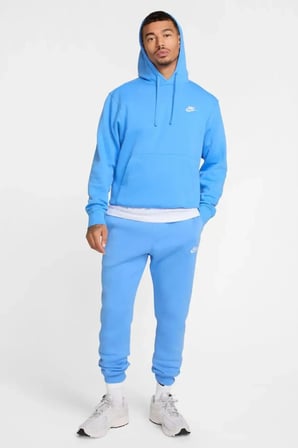 Nike Sportswear Clup Hoodie Erkek Mavi Spor Sweatshrit