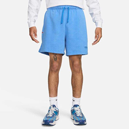 Club Fleece Short Fine 2.0 Bol Kesim Mavi Erkek Şort