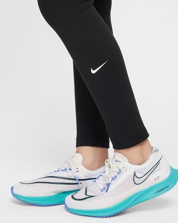 Nike FZ5605-010 One Dri-FIT Yüksek Belli Genç Çocuk (Kız) Taytı - Siyah