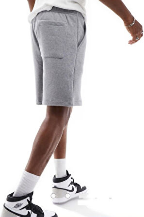 Nike Jordan Brooklyn Fleece Short Gri Pamuklu Erkek Şort