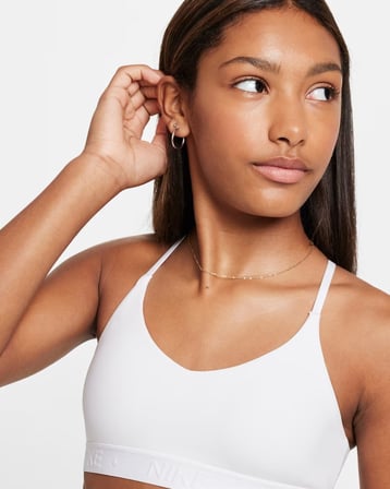 Nike Indy Kız Çocuk Spor Sütyeni - Beyaz FZ5860-100