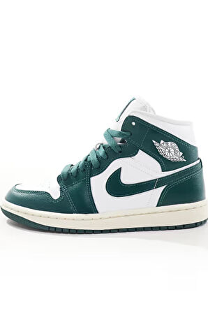 Nike Air Jordan 1 Mid Night Unısex Deri Bilekli Günlük Spor Ayakkabı 