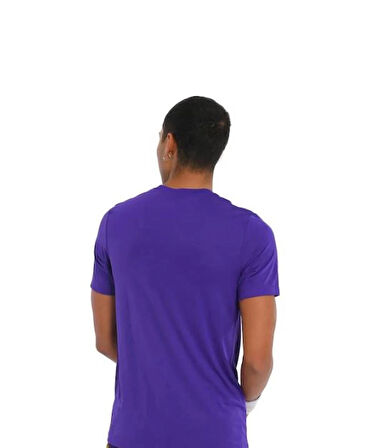 Nike Los Angeles Lakers NBA Dri-Fit Erkek Mor Basketbol T-Shirt HF0673-504