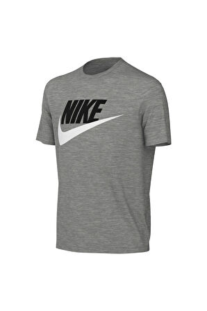 K NSW TEE FUTURA HBR - DK GREY HEATHER