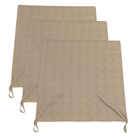 3'lü sünger*fermuarlı*yıkanabilir*sandalye minderi 