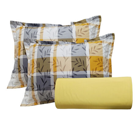 Çift kişilik lastikli çarşaf & volanlı yastık kılıfı *%100 pamuklu 