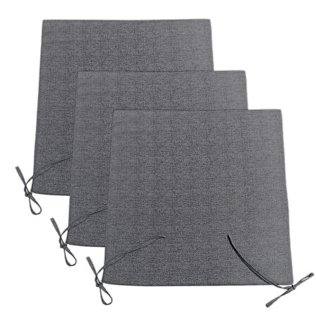 3'lü sünger*fermuarlı*yıkanabilir*sandalye minderi 