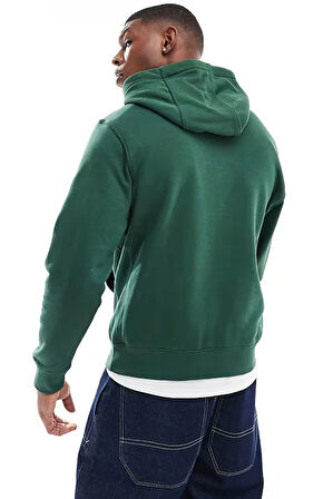 Nike Clup Fleece Pullover Bb Hoodie Şardonlu Erkek Yeşil Sweatshrit