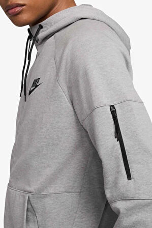 Nike Tech Fleece Full-Zip Hoodie Erkek Gri Spor Sweatshrit