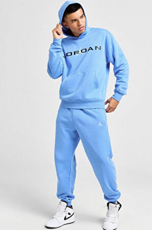 Nike Jordan Brooklyn Fleece Erkek Mavi Eşofman Altı