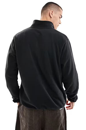 Nike Air Half-Zip Fleece Bol Kesim Siyah Polar Erkek Sweatshirt