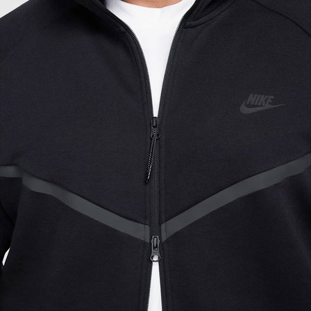 Nike M NK TCH FLC FZ WR Erkek Siyah Sweatshirts HV0949-010