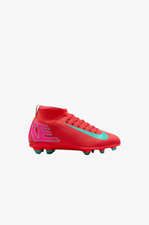 Nike Jr Superfly 10 Club FgMg Çocuk Kırmızı Krampon (Çim Zemin) FQ8318-800