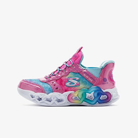 Kız Çocuk - Genç Sneaker ( Günlük) 303755L PKMT Skechers INFINITE HEART LIGHTS-ETERNAL SHIMMER Pink