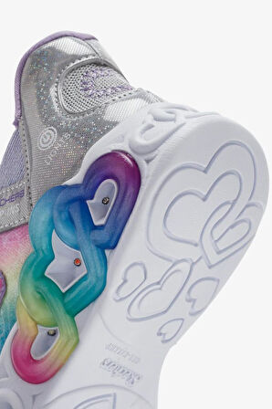 Skechers Skechers Slip-ins: Infinite Heart Lights 303755L-SMLT Mor Çocuk Spor Ayakkabı