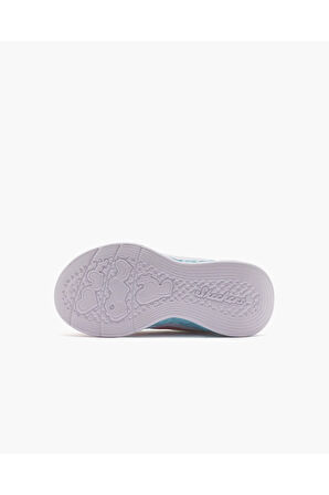 Flutter Heart Lights - Groovy Swirl Küçük Kız Çocuk Beyaz Işıklı Spor Ayakkabı 303253N Wmlt