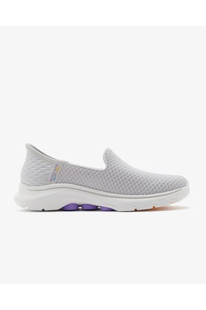 Slip-ins: Go Walk 7 - Daley Kadın Gri Yürüyüş Ayakkabısı 125228 Gylv