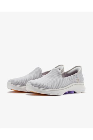 Slip-ins: Go Walk 7 - Daley Kadın Gri Yürüyüş Ayakkabısı 125228 Gylv