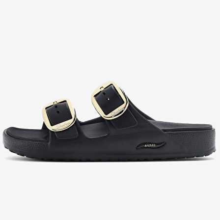 Skechers  ARCH FIT CALI BREEZE 2.0-GOLD STAR Kadın Siyah Sandalet 111592-BLK