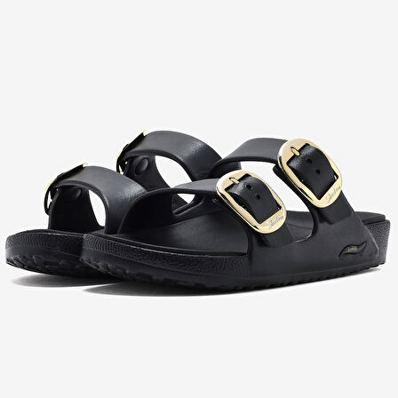 Skechers  ARCH FIT CALI BREEZE 2.0-GOLD STAR Kadın Siyah Sandalet 111592-BLK