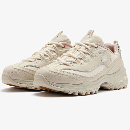 Skechers  D'LİTES-WİLDCATS Kadın Bej Spor Ayakkabı 150236-NTPK