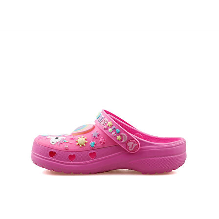 Kız Çocuk - Genç Sandalet 308406N HPMT Skechers HEART CHARMER Pink/Multiple