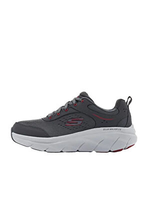 Skechers D`lux Walker 2.0-Durven 232715/Ccrd Erkek Comfort Ayakkabı - Gri-Kırmızı