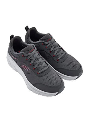 Skechers D`lux Walker 2.0-Durven 232715/Ccrd Erkek Comfort Ayakkabı - Gri-Kırmızı