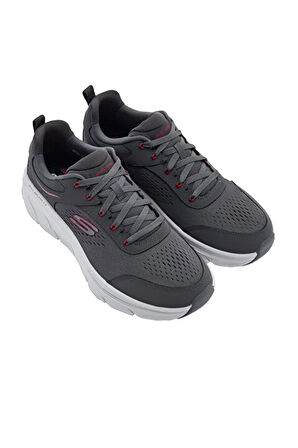 Skechers D`lux Walker 2.0-Durven 232715/Ccrd Erkek Comfort Ayakkabı - Gri-Kırmızı