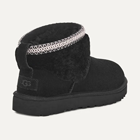 Kadın Bot 1158263 UGG W CLASSIC ULTRA MINI MAXI CURLY BLACK (SIYAH)