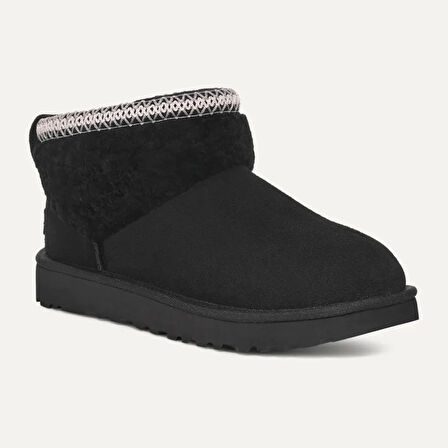Kadın Bot 1158263 UGG W CLASSIC ULTRA MINI MAXI CURLY Black (Siyah)