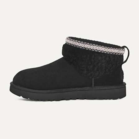 Kadın Bot 1158263 UGG W CLASSIC ULTRA MINI MAXI CURLY Black (Siyah)