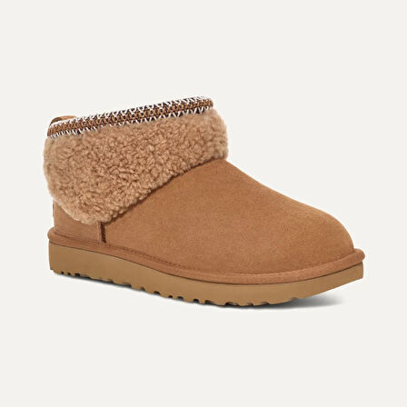 Kadın Bot 1158263 UGG W CLASSIC ULTRA MINI MAXI CURLY CHESTNUT (TABA)