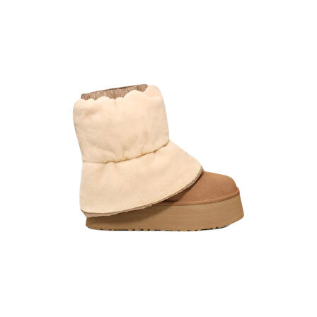W Classic Mini Dipper Puffer Platform Topuklu Bot