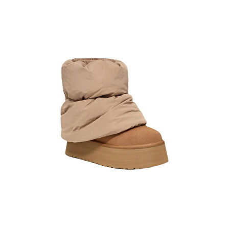 W Classic Mini Dipper Puffer Platform Topuklu Bot