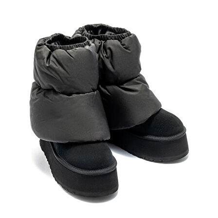 Kadın Bot 1158275 UGG W CLASSIC MINI DIPPER PUFFER Black/Black