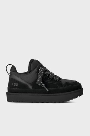 Ugg M Lowmel Logolu Süet Sneaker Ayakkabı Erkek AYAKKABI 1170750 SİYAH
