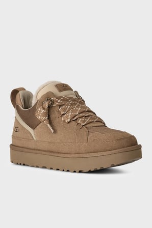 Ugg M Lowmel Logolu Süet Sneaker Ayakkabı Erkek AYAKKABI 1170750 TABA
