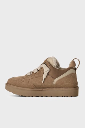 Ugg M Lowmel Logolu Süet Sneaker Ayakkabı Erkek AYAKKABI 1170750 TABA