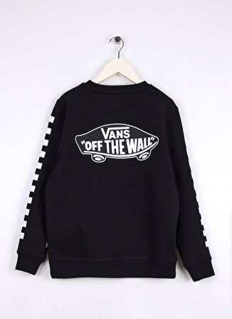 Vans Düz Erkek Çocuk Siyah Sweatshırt VN000K98BLK1-EXPOSITION CHECK II CR