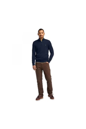Timberland Tb0A2Bmx Williams River Cotton Yd 1/4 Zip Sweater Lacivert Erkek Sweatshirt