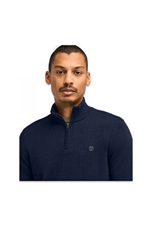 Timberland Tb0A2Bmx Williams River Cotton Yd 1/4 Zip Sweater Lacivert Erkek Sweatshirt