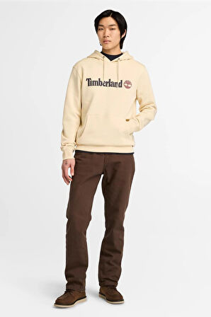 KENNEBEC RIVER Linear Log Bej Erkek Sweatshirt